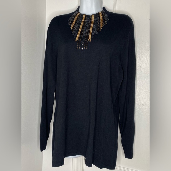Reba Sweaters - REBA XL Black Sweater